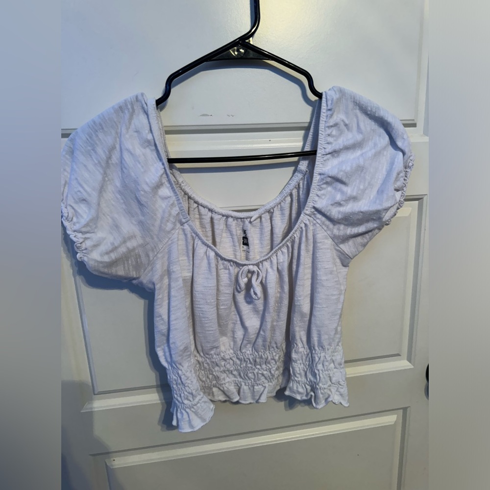 White crop top